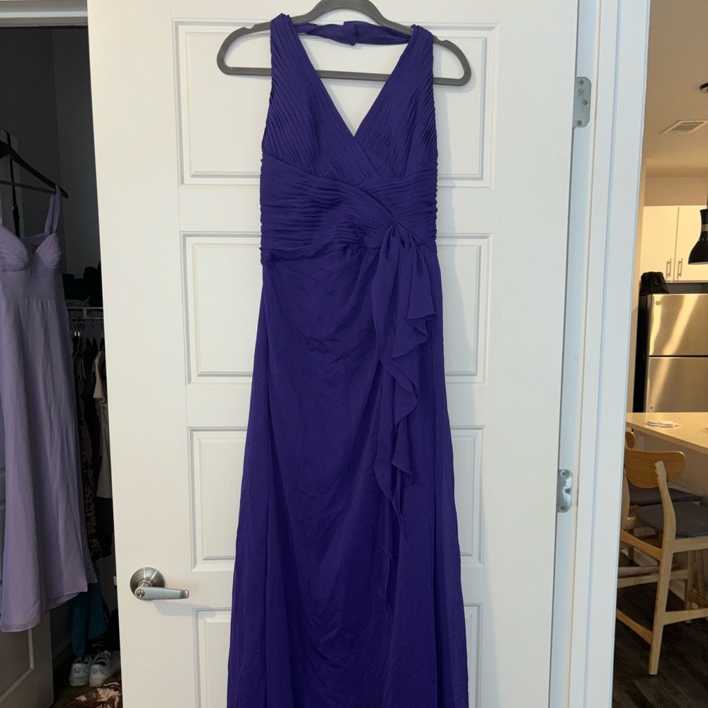 Women’s purple bridesmaid dress